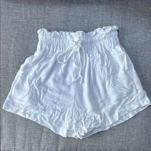 Petal & Pup High Waist White Shorts